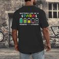Battery Life Of a Paraprofessional Para Teacher Life Men's Back Print T-Shirt, funny design Battery Life Of a Paraprofessional Para Teacher Life Men's Back Print T-Shirt, funny design