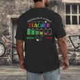 Battery Life Of A School Teacher Monday To Friday For Men Women Men's Back Print T-Shirt, funny design
