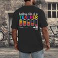 Battery Life Of a Teacher Shirt Thanksgiving Teacher Men's Back Print T-Shirt, funny design Battery Life Of a Teacher Shirt Thanksgiving Teacher Men's Back Print T-Shirt, funny design