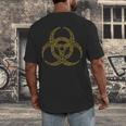 Bioengineering Biology Teacher Toxic Symbol Biohazard For Men Women Girls Kids Men's Back Print T-Shirt, funny design