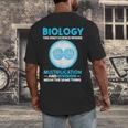 Biology Facts Science Teacher Student Biologist Men's Back Print T-Shirt, funny design Biology Facts Science Teacher Student Biologist Men's Back Print T-Shirt, funny design
