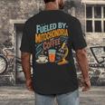 Biology Teacher Science Fueled By Mitochondria Coffee Men's Back Print T-Shirt, funny design Biology Teacher Science Fueled By Mitochondria Coffee Men's Back Print T-Shirt, funny design