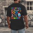 I Blasted Through 100 Days Of School 100th Day Teacher Kids Men's Back Print T-Shirt, funny design