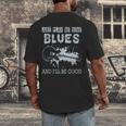 Blues Music Band Lover Vintage Guitar Teacher Blues Men's Back Print T-Shirt, funny design