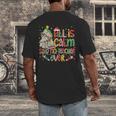 Book Tree All Is Calm Said No Teacher Ever Christmas Men's Back Print T-Shirt, funny design Book Tree All Is Calm Said No Teacher Ever Christmas Men's Back Print T-Shirt, funny design