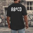 Boys Girls Teachers ABCD Rock Graphic Back To School Men's Back Print T-Shirt, funny design Boys Girls Teachers ABCD Rock Graphic Back To School Men's Back Print T-Shirt, funny design