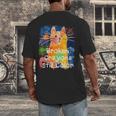Broken Crayons Still Color Cat Teacher Men's Back Print T-Shirt, funny design
