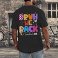 Bruh We Back Teachers First Day Back To School Teachers Men's Back Print T-Shirt, funny design Bruh We Back Teachers First Day Back To School Teachers Men's Back Print T-Shirt, funny design