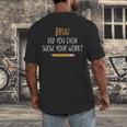 Bruh Did You Even Show Your Work Math Teacher Men's Back Print T-Shirt, funny design