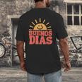 Buenos Dias Spanish Teacher Appreciation Back To School Men's Back Print T-Shirt, funny design Buenos Dias Spanish Teacher Appreciation Back To School Men's Back Print T-Shirt, funny design