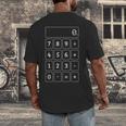 Calculator Costume Halloween Math Teacher Nerd For Men Women Men's Back Print T-Shirt, funny design