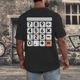 Calculator Easy Halloween Costume For Math Teacher Men's Back Print T-Shirt, funny design Calculator Easy Halloween Costume For Math Teacher Men's Back Print T-Shirt, funny design