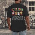 All Is Calm Xmas Kindergarten Christmas Season Teacher Men's Back Print T-Shirt, funny design All Is Calm Xmas Kindergarten Christmas Season Teacher Men's Back Print T-Shirt, funny design