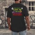 You Can't Scare Me I'm A Preschool Teacher Halloween Men's Back Print T-Shirt, funny design