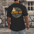 You Can't Scare Me I Teach 4th Grade Teacher Halloween Ghost Men's Back Print T-Shirt, funny design