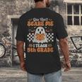 You Can't Scare Me I Teach 5th Grade Retro Teacher Halloween Men's Back Print T-Shirt, funny design You Can't Scare Me I Teach 5th Grade Retro Teacher Halloween Men's Back Print T-Shirt, funny design