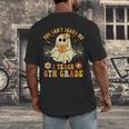 You Can't Scare Me I Teach 6th Grade Halloween Teacher Ghost Men's Back Print T-Shirt, funny design You Can't Scare Me I Teach 6th Grade Halloween Teacher Ghost Men's Back Print T-Shirt, funny design