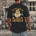 You Can’t Scare Me I Teach Daycare Teacher Halloween Ghost Men's Back Print T-Shirt, funny design
