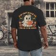 You Can't Scare Me I Teach Fifth Grade Halloween Teacher Men's Back Print T-Shirt, funny design