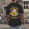 You Can't Scare Me I Teach Preschool Teacher Halloween Ghost Men's Back Print T-Shirt, funny design You Can't Scare Me I Teach Preschool Teacher Halloween Ghost Men's Back Print T-Shirt, funny design