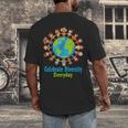 Celebrate Diversity Everyday Teachers & School Student Men's Back Print T-Shirt, funny design