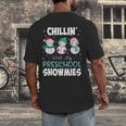Chillin' With My Preschool Snowmies Teacher Christmas Men Women Kids Men's Back Print T-Shirt, funny design Chillin' With My Preschool Snowmies Teacher Christmas Men Women Kids Men's Back Print T-Shirt, funny design
