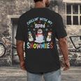 Chillin With My Sped Snowmies Teacher Student Christmas Men's Back Print T-Shirt, funny design Chillin With My Sped Snowmies Teacher Student Christmas Men's Back Print T-Shirt, funny design