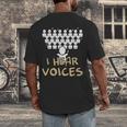 Choir Teacher Shirt I Hear Voices Chorister Tee Men's Back Print T-Shirt, funny design Choir Teacher Shirt I Hear Voices Chorister Tee Men's Back Print T-Shirt, funny design