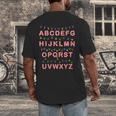 Christmas Alphabet Candy Cane Teachers Students Candy Cane For Men Women Kids Men's Back Print T-Shirt, funny design Christmas Alphabet Candy Cane Teachers Students Candy Cane For Men Women Kids Men's Back Print T-Shirt, funny design