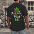 Christmas Kindergarten Elf Squad Teacher Student Men's Back Print T-Shirt, funny design Christmas Kindergarten Elf Squad Teacher Student Men's Back Print T-Shirt, funny design