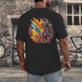 Colorful Brain Art Teacher Artist Painter Student Men's Back Print T-Shirt, funny design