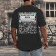 Composition Book Notebook Teachers Matching Group Halloween Men's Back Print T-Shirt, funny design Composition Book Notebook Teachers Matching Group Halloween Men's Back Print T-Shirt, funny design