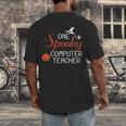Computer Teacher Halloween Spooky Men Women Kids Men's Back Print T-Shirt, funny design Computer Teacher Halloween Spooky Men Women Kids Men's Back Print T-Shirt, funny design