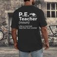 Cool PE Teacher Art For Men Women Physical Education Teacher Men's Back Print T-Shirt, funny design Cool PE Teacher Art For Men Women Physical Education Teacher Men's Back Print T-Shirt, funny design
