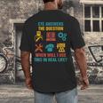 CTE Teacher CTE Crew When Will I Use This In Real Life Men's Back Print T-Shirt, funny design