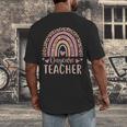 Cute Daycare Teacher Rainbow Leopard Print Childcare Worker Men's Back Print T-Shirt, funny design Cute Daycare Teacher Rainbow Leopard Print Childcare Worker Men's Back Print T-Shirt, funny design