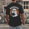 Cute Ghost Book Reading Books Lover Retro Halloween Teacher Men's Back Print T-Shirt, funny design Cute Ghost Book Reading Books Lover Retro Halloween Teacher Men's Back Print T-Shirt, funny design