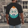 Cute Good Egg Teacher Halloween Costume Food Group Men's Back Print T-Shirt, funny design