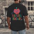 Cute Maestra Teacher Men's Back Print T-Shirt, funny design