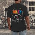 Cute Math Coach Teacher Mathematical Nerd School Men's Back Print T-Shirt, funny design Cute Math Coach Teacher Mathematical Nerd School Men's Back Print T-Shirt, funny design