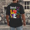 Cute Teach Love And Inspire Men Women Teacher Men's Back Print T-Shirt, funny design Cute Teach Love And Inspire Men Women Teacher Men's Back Print T-Shirt, funny design
