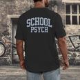 Cute Wildflower School Psych Teacher School Psychologist Men's Back Print T-Shirt, funny design Cute Wildflower School Psych Teacher School Psychologist Men's Back Print T-Shirt, funny design