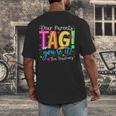 Dear Parents Tag You'Re It Love Teachers Last Day Of School Men's Back Print T-Shirt, funny design Dear Parents Tag You'Re It Love Teachers Last Day Of School Men's Back Print T-Shirt, funny design