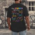 Dear Student Behind Me Teacher Appreciation Back To School Men's Back Print T-Shirt, funny design Dear Student Behind Me Teacher Appreciation Back To School Men's Back Print T-Shirt, funny design
