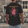 Digestive System Anatomy Anatomical Biology Teacher Men's Back Print T-Shirt, funny design