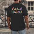 Dinosaur Teacher Teachersaurus Rex Dino Men's Back Print T-Shirt, funny design Dinosaur Teacher Teachersaurus Rex Dino Men's Back Print T-Shirt, funny design
