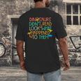 Dinosaurs Didnt Read Book Lover Boys Kids Teacher Men's Back Print T-Shirt, funny design Dinosaurs Didnt Read Book Lover Boys Kids Teacher Men's Back Print T-Shirt, funny design