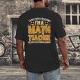 I Don't Need A Costume I'm A Math Teacher Halloween Men's Back Print T-Shirt, funny design I Don't Need A Costume I'm A Math Teacher Halloween Men's Back Print T-Shirt, funny design