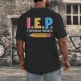 I E P I Encourage Progress Special Education Teacher Men's Back Print T-Shirt, funny design