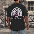 Early Headstart Cute Retro Rainbow Teachers Men's Back Print T-Shirt, funny design Early Headstart Cute Retro Rainbow Teachers Men's Back Print T-Shirt, funny design